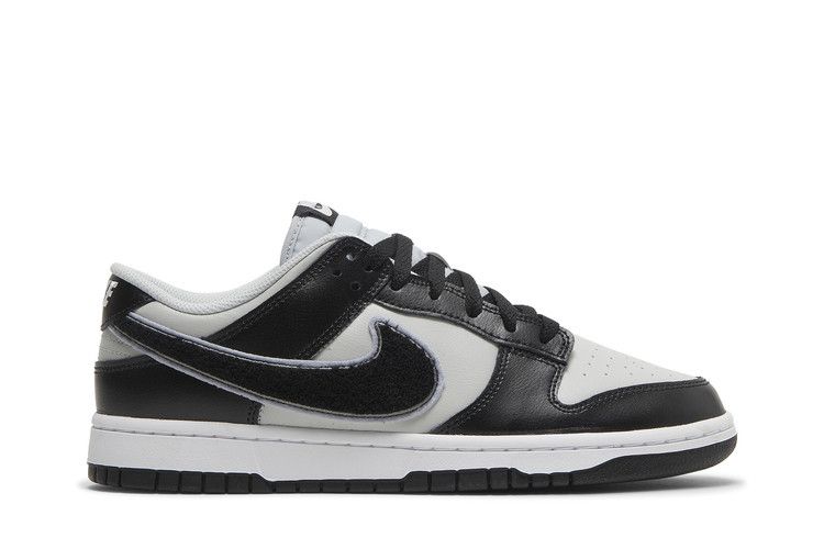 Nike Dunk Low 'Chenille Swoosh - Black Grey Fog'