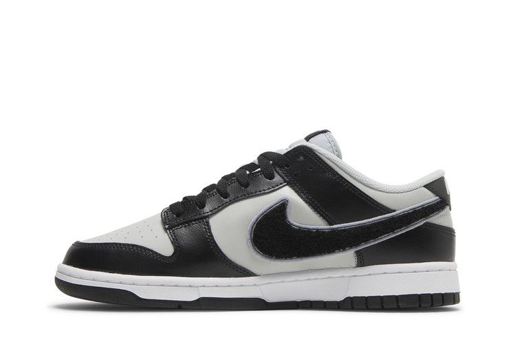 Nike Dunk Low 'Chenille Swoosh - Black Grey Fog'