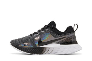 Nike React Infinity Run Flyknit 3 Premium 'Black Zebra Iridescent'