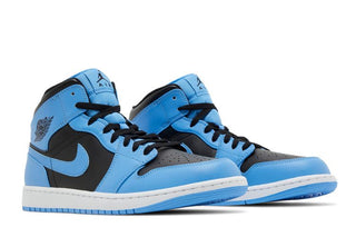Air Jordan 1 Mid 'University Blue Black'