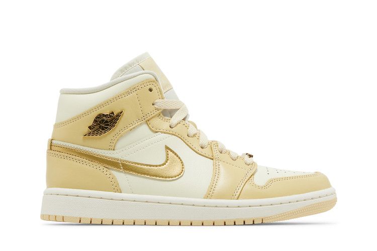 Air Jordan 1 Mid 'Pale Vanilla Gold'