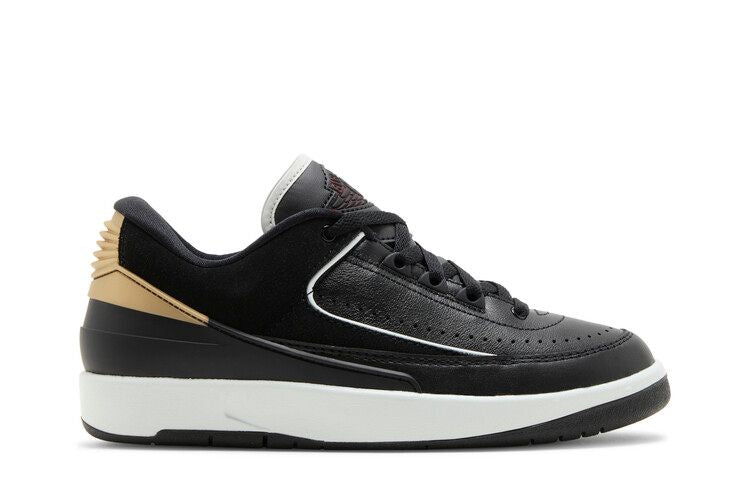 Air Jordan 2 Retro Low 'Black Metallic Gold'