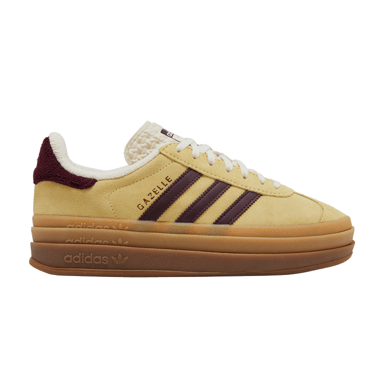 adidas Gazelle Bold 'Almost Yellow Maroon'