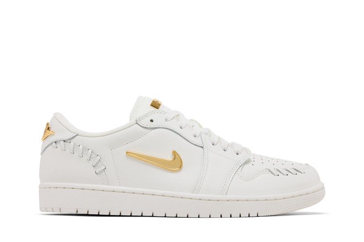 Air Jordan 1 Low Method of Make 'Sail Metallic Gold'