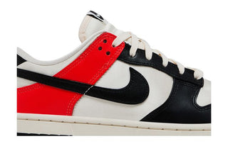 Nike Dunk Low SE 'Black Toe Bright Crimson'