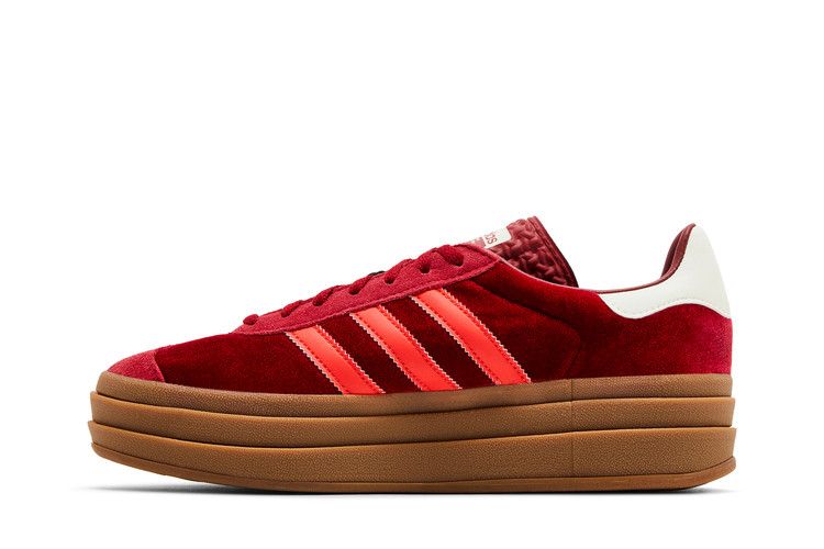 adidas Gazelle Bold 'Bright Red Velvet'
