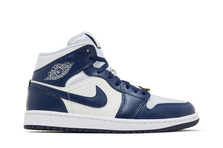 Air Jordan 1 Mid 'Midnight Navy Gold Charms'