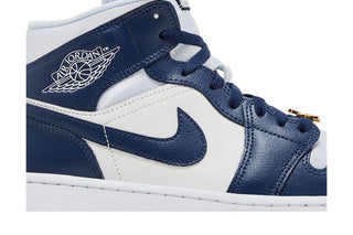 Air Jordan 1 Mid 'Midnight Navy Gold Charms'
