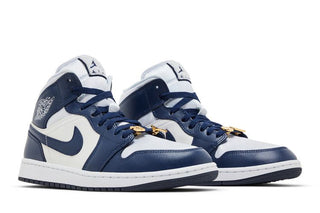 Air Jordan 1 Mid 'Midnight Navy Gold Charms'