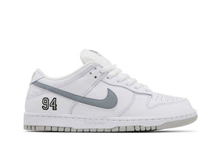 Supreme x Nike Dunk Low SB 'White Metallic Silver'