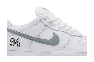 Supreme x Nike Dunk Low SB 'White Metallic Silver'