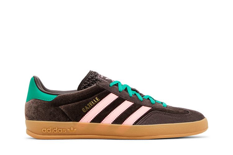 adidas Gazelle Indoor 'Dark Brown Pink Green Velvet'