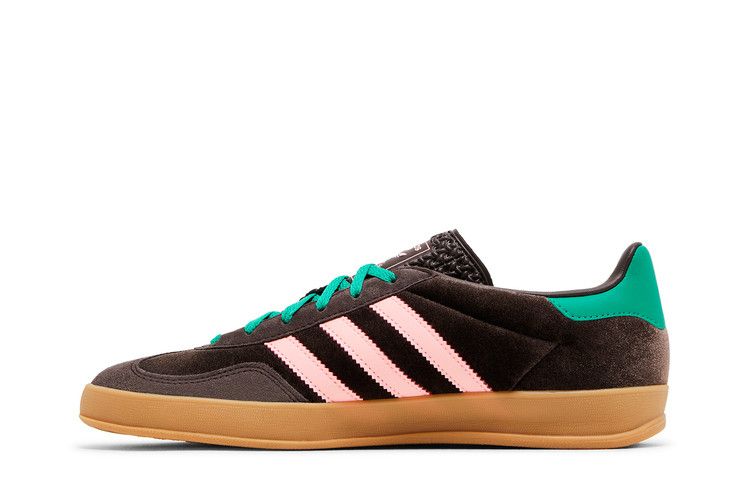 adidas Gazelle Indoor 'Dark Brown Pink Green Velvet'