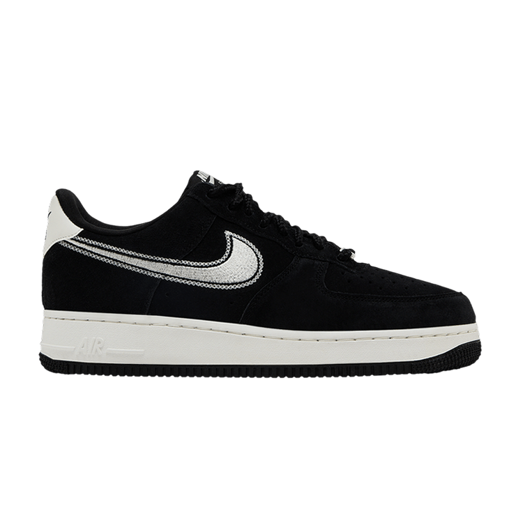 Nike Air Force 1 '07 LV8 'Embroidered Swoosh - Black Sail'