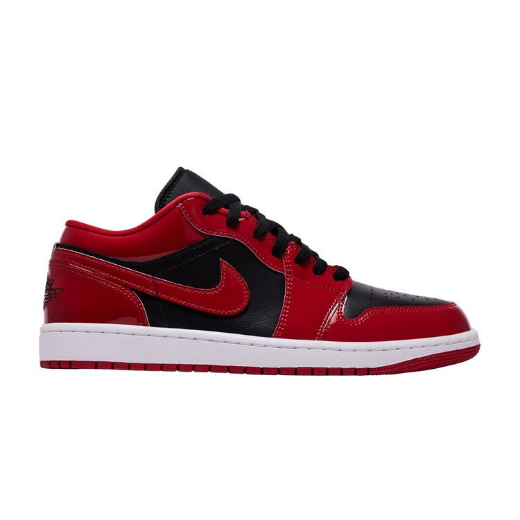 Air Jordan 1 Low 'Patent Varsity Red Black'