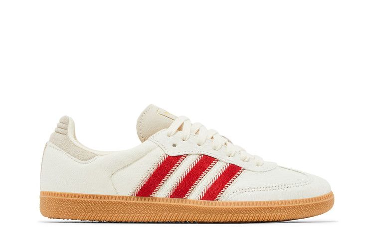 adidas Samba OG 'Pony Hair Pack - Wonder Beige Better Scarlet'