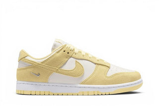 Nike Dunk Low Suede 'Sail White Metallic Silver Soft Yellow'