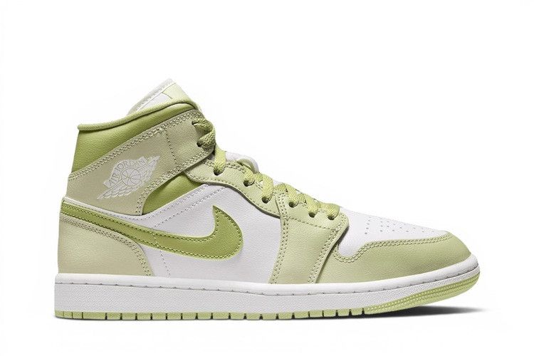Air Jordan 1 Mid 'Olive Aura Lawn Coconut Milk Sail'