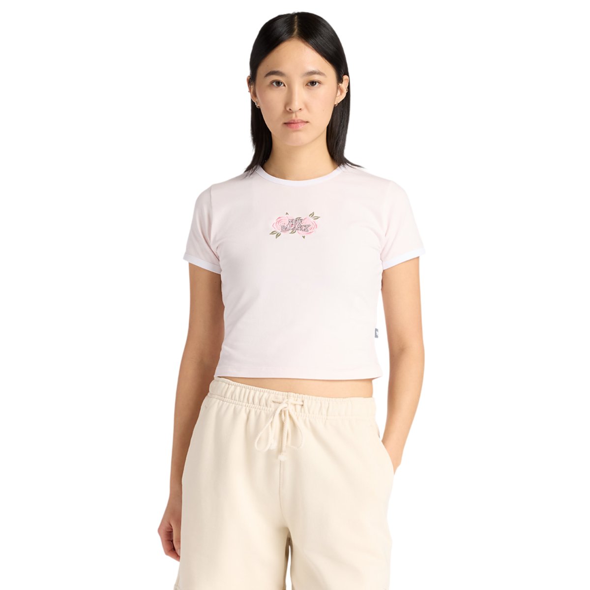 New Balance Linear Rose Baby Doll T-Shirt