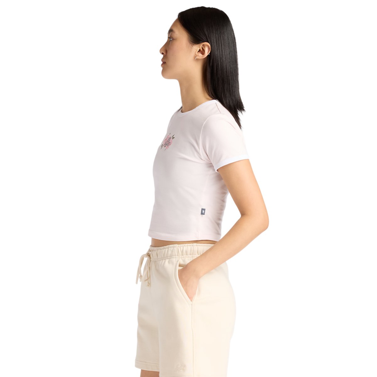 New Balance Linear Rose Baby Doll T-Shirt