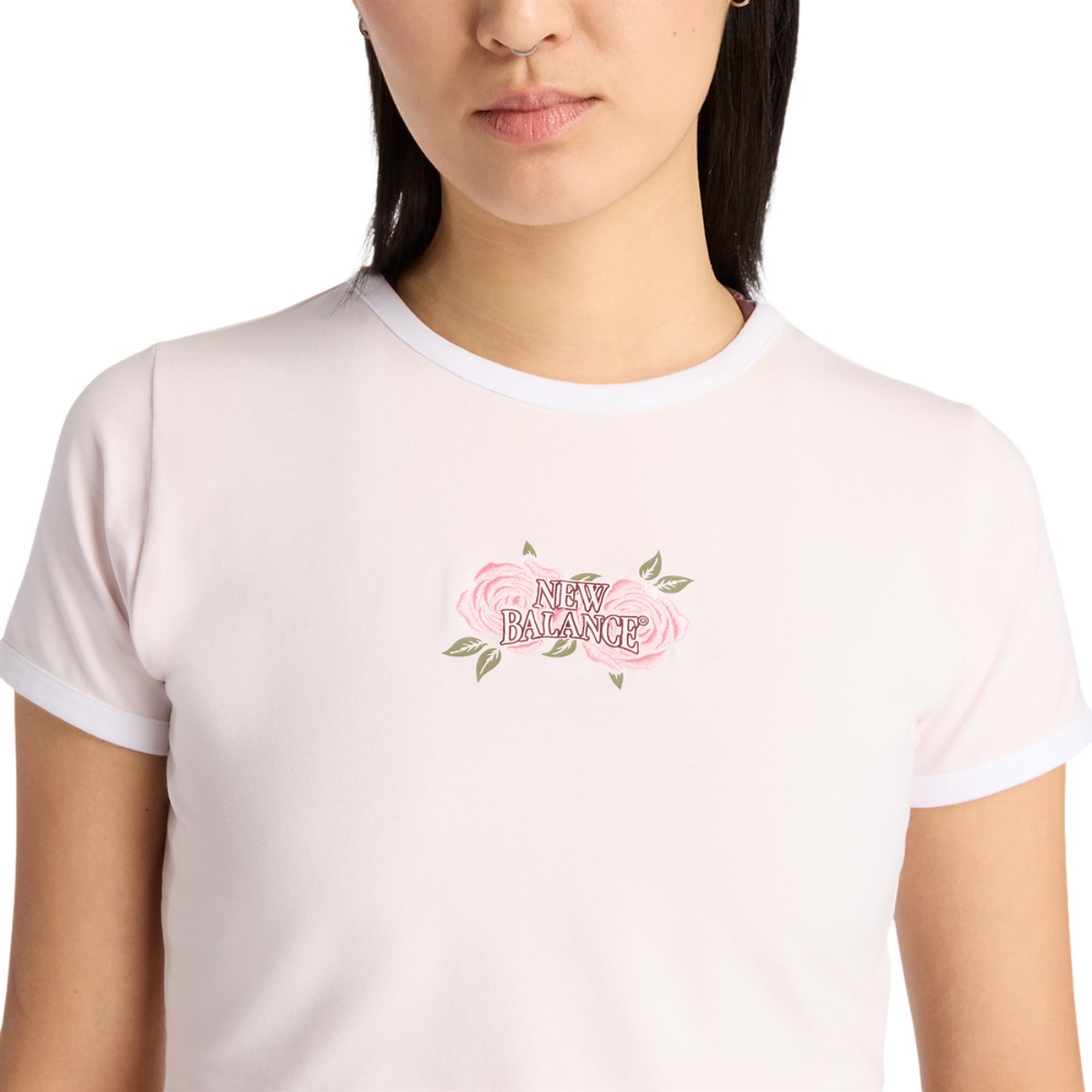 New Balance Linear Rose Baby Doll T-Shirt