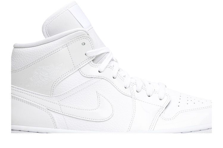 Air Jordan 1 Mid 'Triple White Patent'
