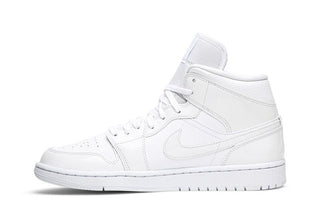 Air Jordan 1 Mid 'Triple White Patent'