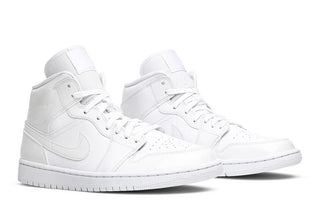 Air Jordan 1 Mid 'Triple White Patent'