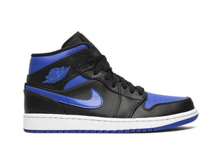 Air Jordan 1 Mid 'Black Hyper Royal'