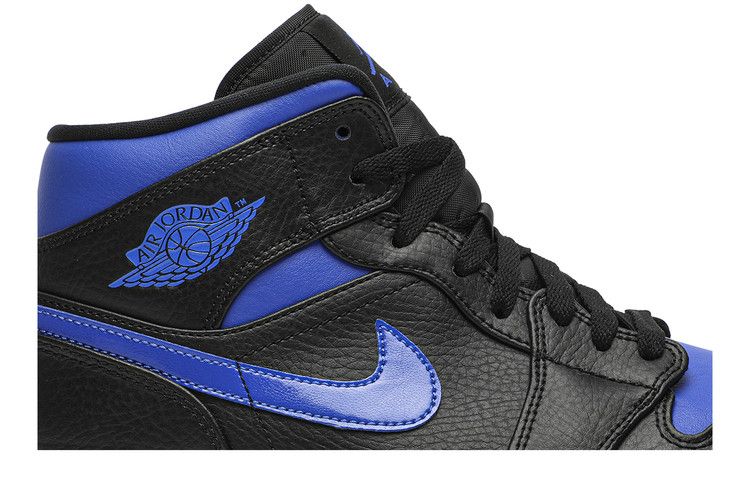 Air Jordan 1 Mid 'Black Hyper Royal'