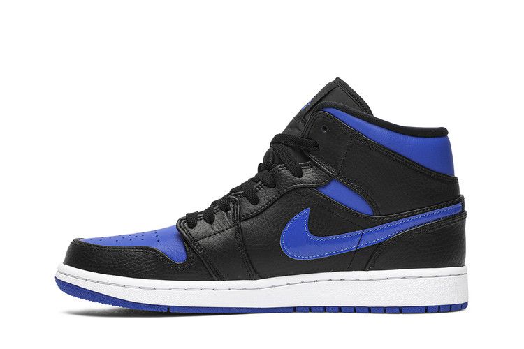 Air Jordan 1 Mid 'Black Hyper Royal'