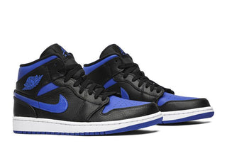 Air Jordan 1 Mid 'Black Hyper Royal'