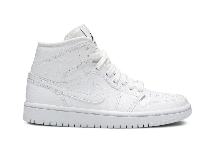 Air Jordan 1 Mid 'White Snakeskin'