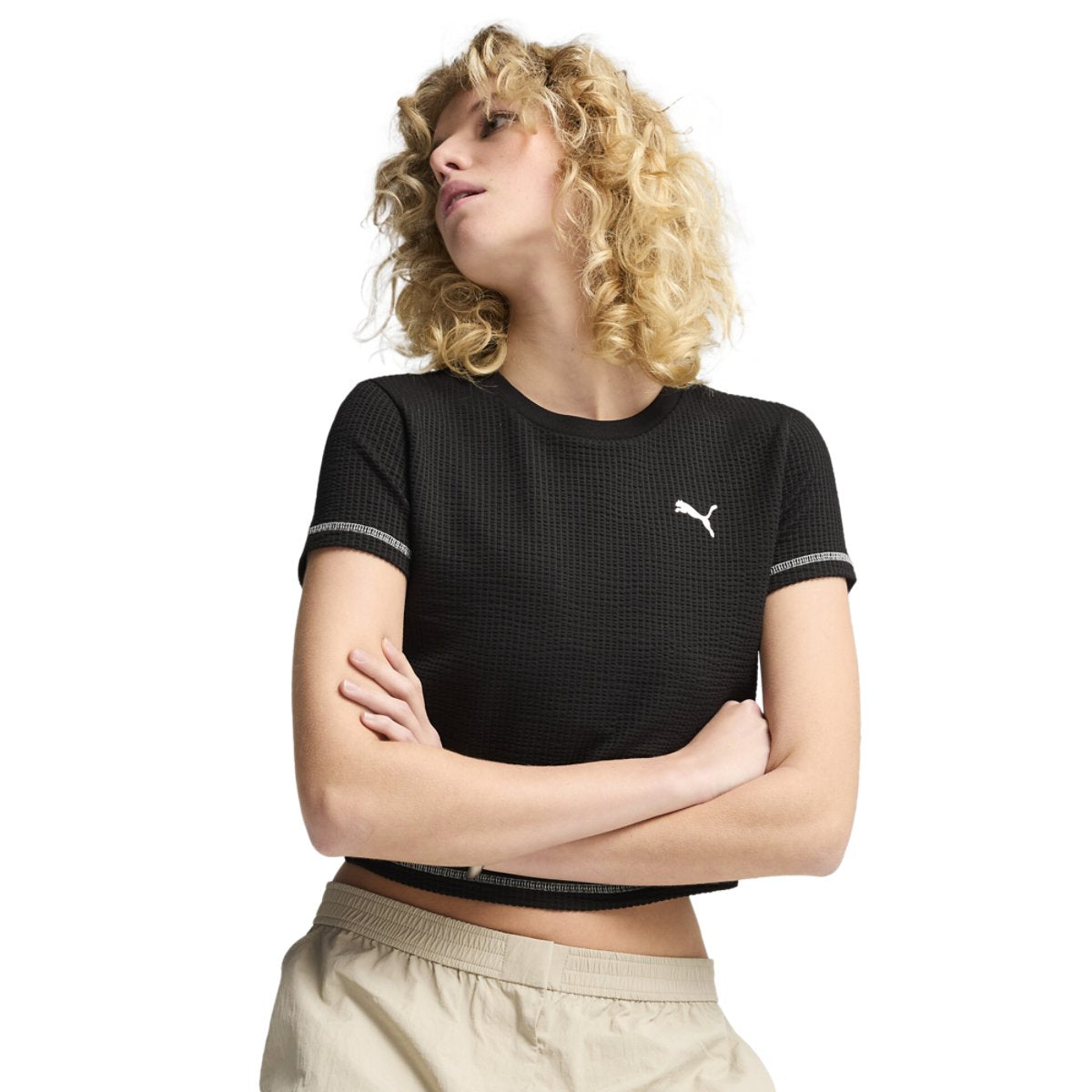PUMA DARE TO TEXTURED BABY TEE