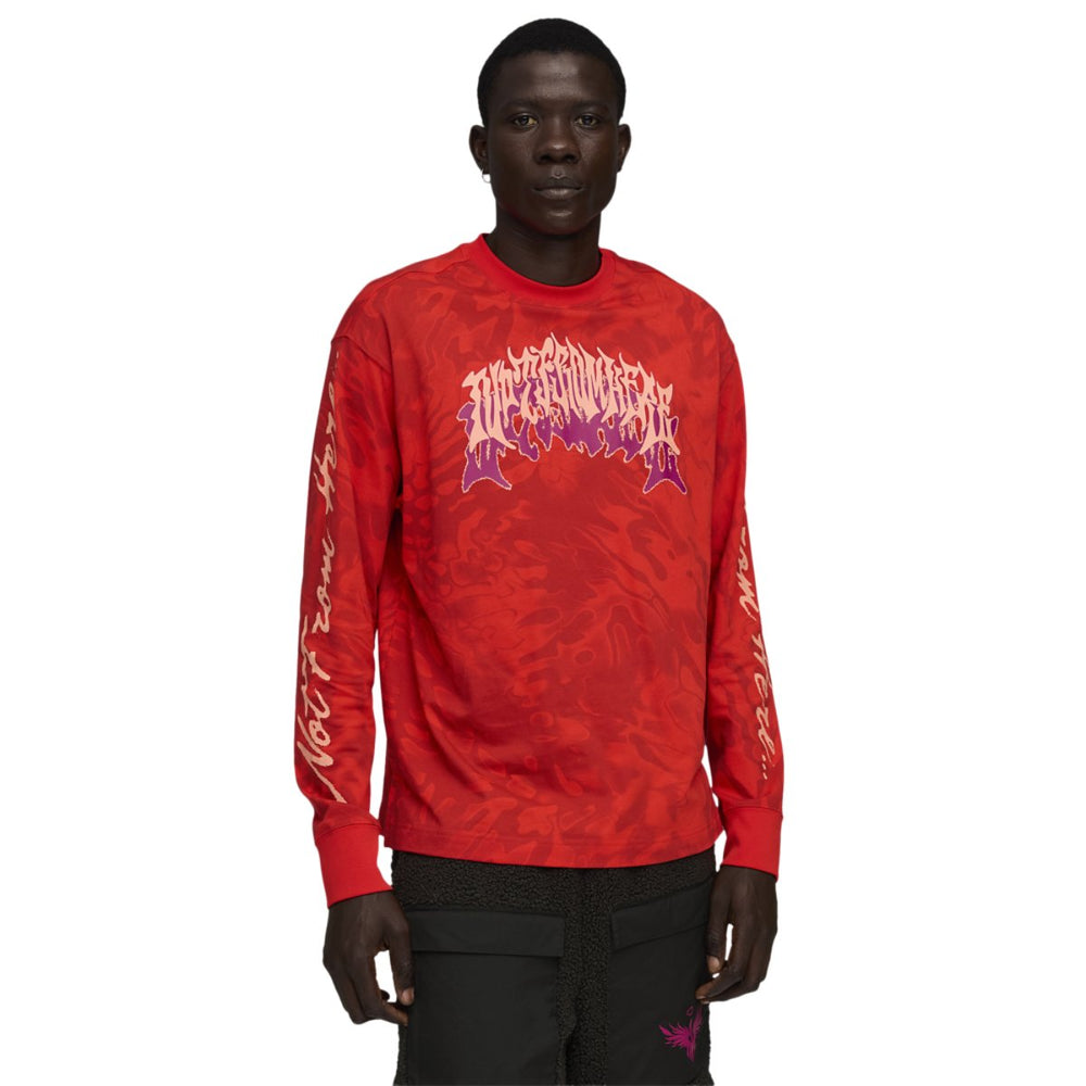 PUMA Lamelo Supernova Long Sleeve AOP Tee
