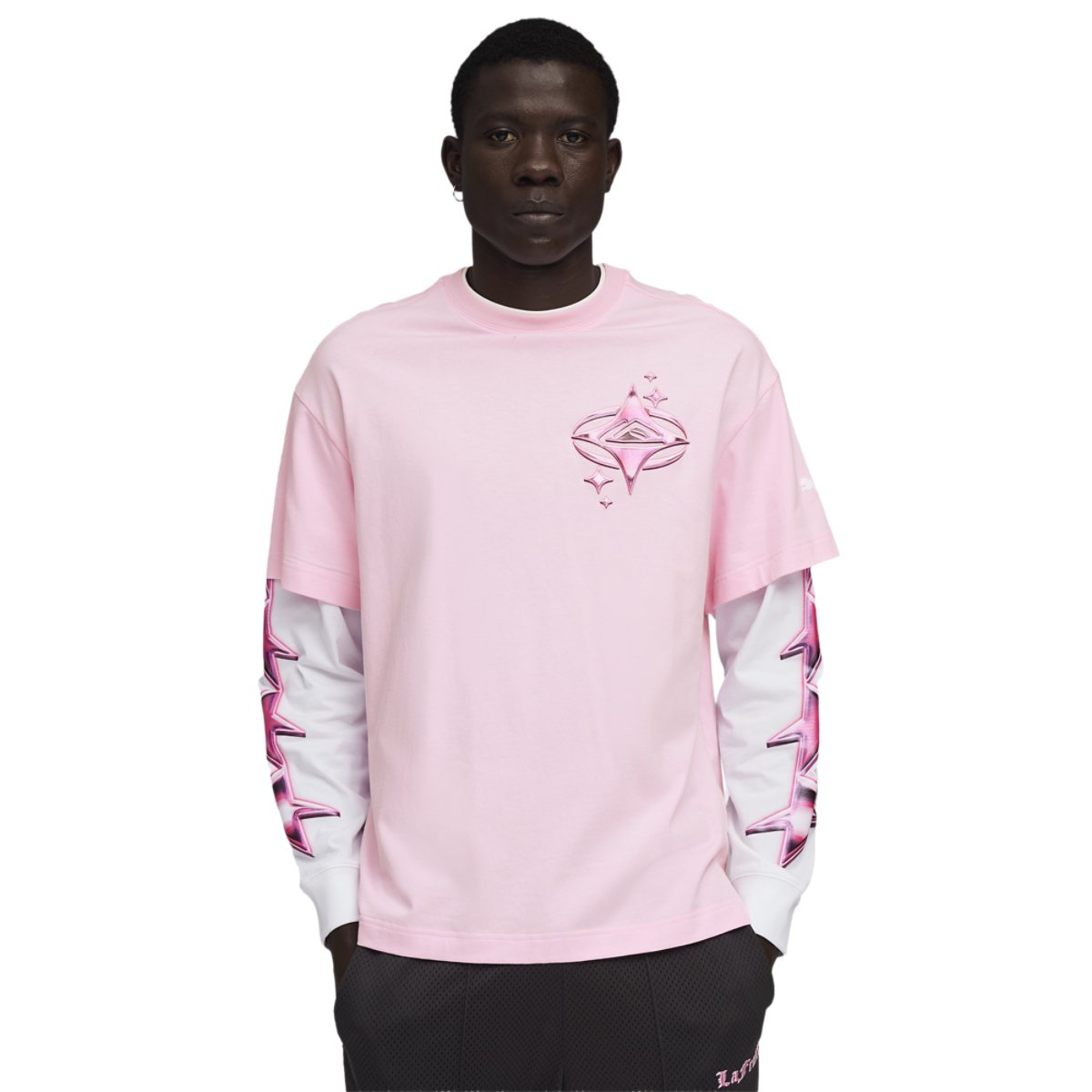 PUMA Lafrance Pink Heem Long Sleeve Tee