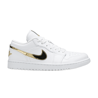 Air Jordan 1 Retro Low 'White Metallic Gold'