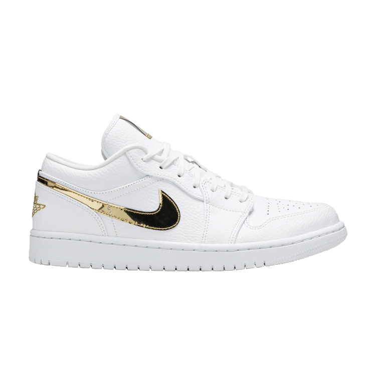 Air Jordan 1 Retro Low 'White Metallic Gold'