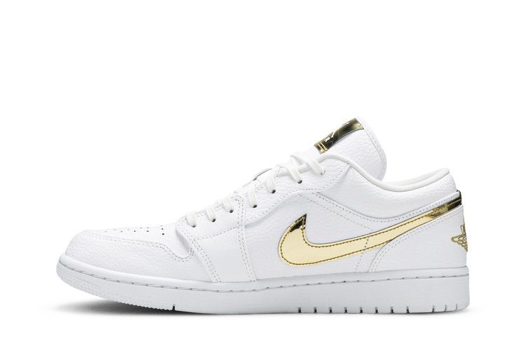 Air Jordan 1 Retro Low 'White Metallic Gold'