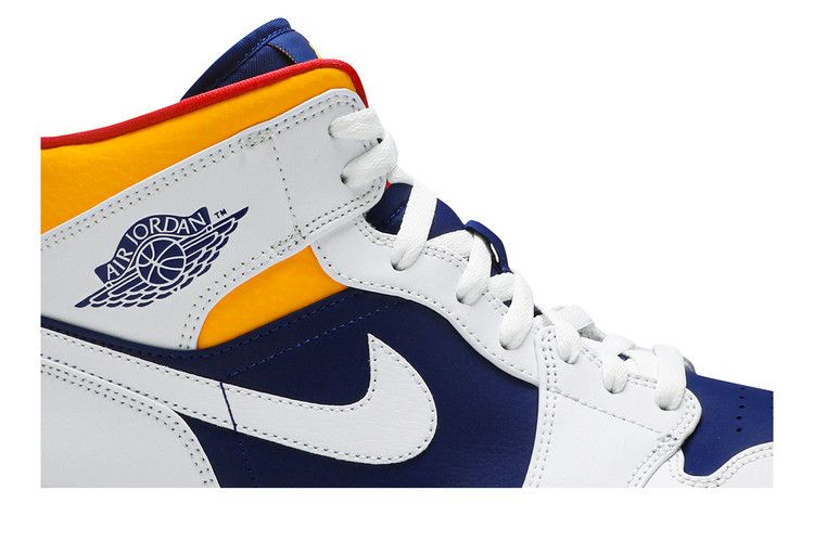 Air Jordan 1 Mid 'White Deep Royal Blue'