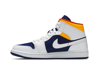 Air Jordan 1 Mid 'White Deep Royal Blue'