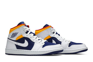 Air Jordan 1 Mid 'White Deep Royal Blue'
