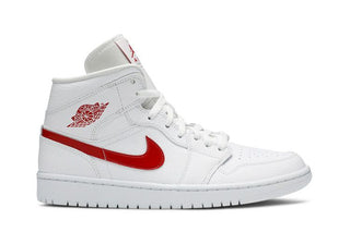 Air Jordan 1 Mid 'White University Red'
