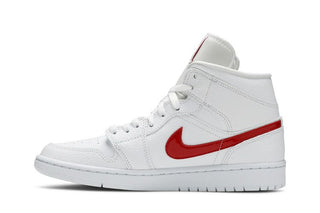 Air Jordan 1 Mid 'White University Red'