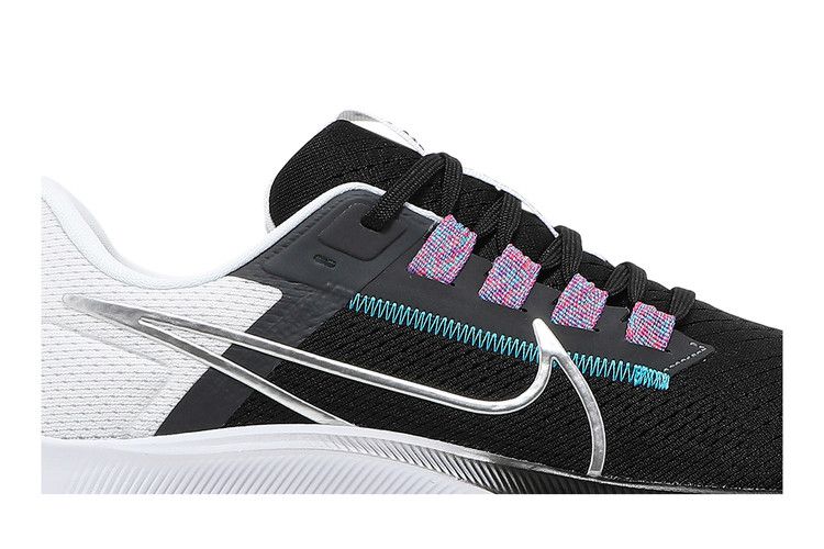 Nike Air Zoom Pegasus 38 'Black Metallic Silver'