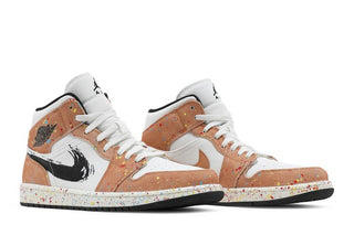 Air Jordan 1 Mid SE 'Brushstroke Paint Splatter'