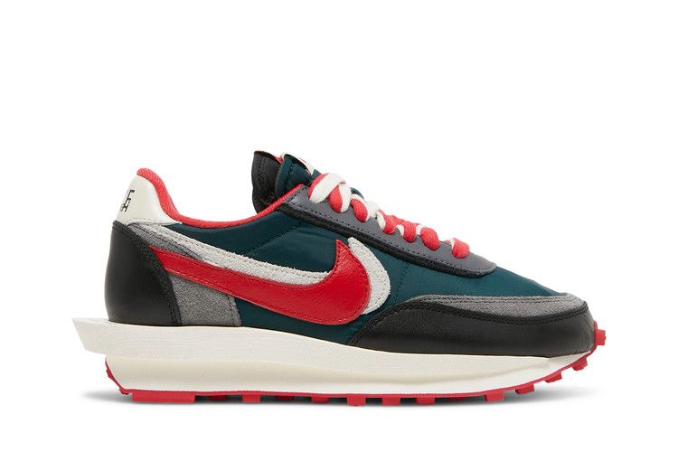 sacai x Undercover x Nike LDWaffle 'Midnight Spruce University Red'