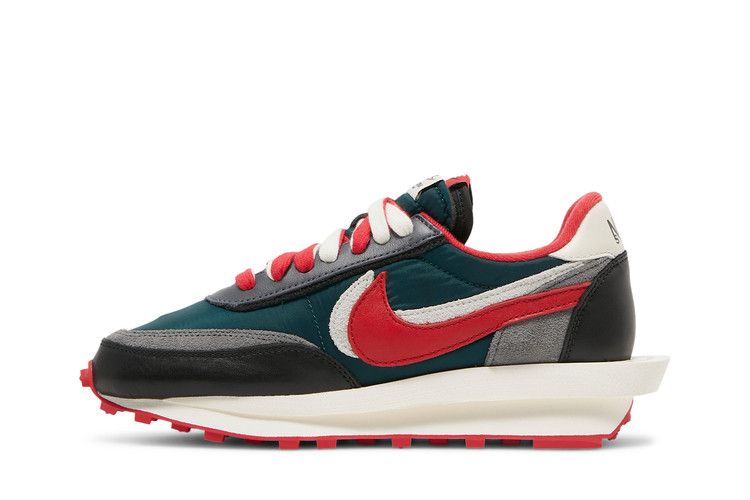 sacai x Undercover x Nike LDWaffle 'Midnight Spruce University Red'