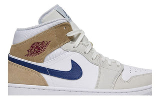 Air Jordan 1 Mid 'White Khaki Blue Void'