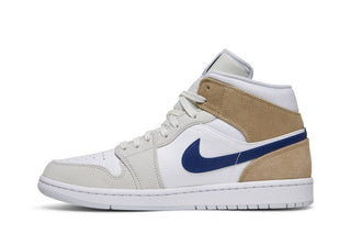 Air Jordan 1 Mid 'White Khaki Blue Void'